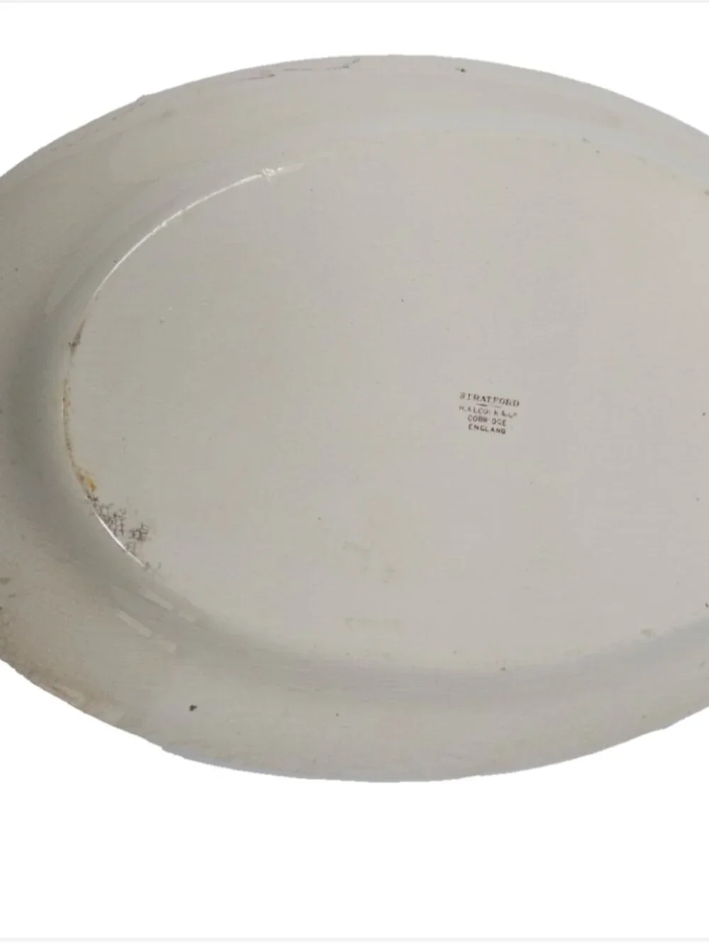 Antique 1890 Victorian Aesthetic Movement Ironstone Platter Alcock Stratford 17
